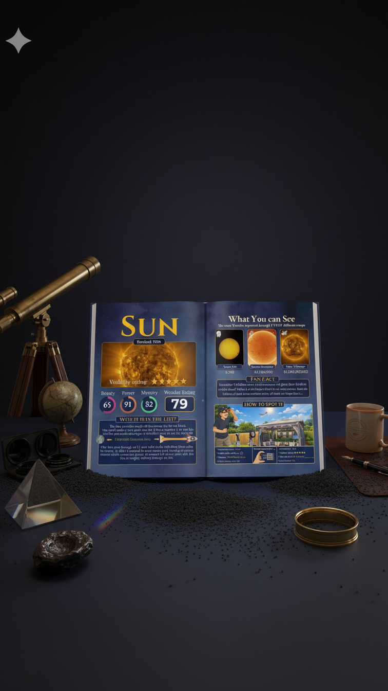Book open with astronomy instruments